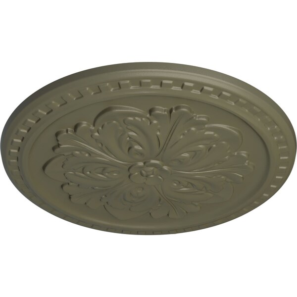 Emeryville Ceiling Medallion, Hand-Painted Spartan Stone, 16 7/8OD X 5/8P